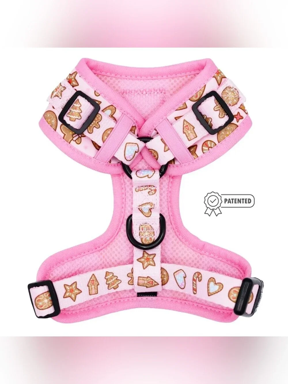 Sassy Woof Pink Christmas Harness